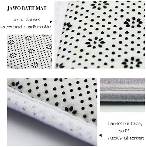 JAWO Ocean Fish Bath Rug for Kids 16x24 Inches