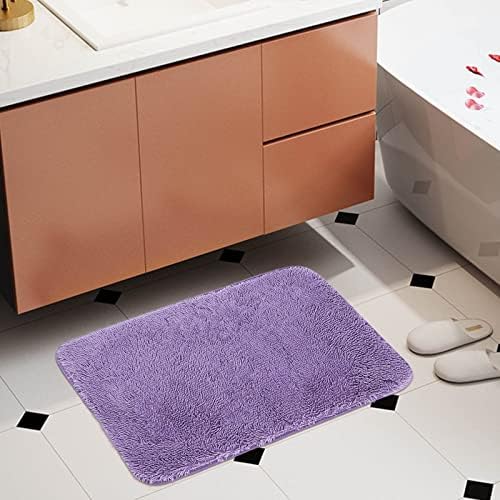 Scceatti Non-Slip Bath Mat Set 32 x 20 Purple