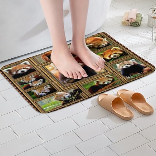 Feelyou Red Panda Bath Mat 16x24 Inch 1