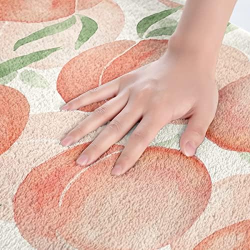 Feelyou Peach Bathroom Rug 16x24 Non-Slip