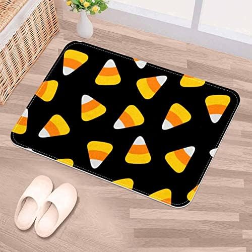 KXO Halloween Candy Corn Bath Rug 16x24 Inch