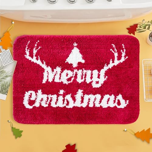 BOANKODU Christmas Bath Mat 20x32 Inches