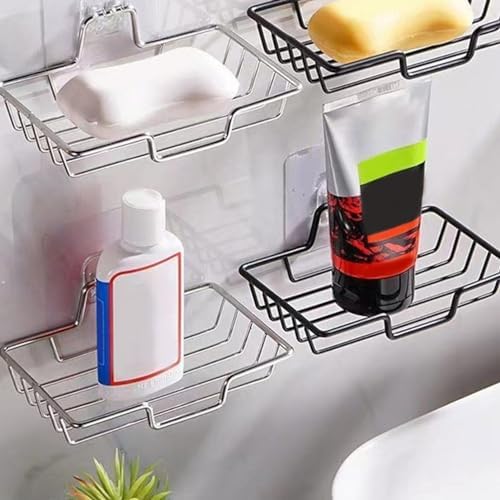 Stainless Steel Anti-Slip Soap Holder for Shower Wall