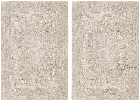 COTTON CRAFT Bath Mat Set of 2 Reversible