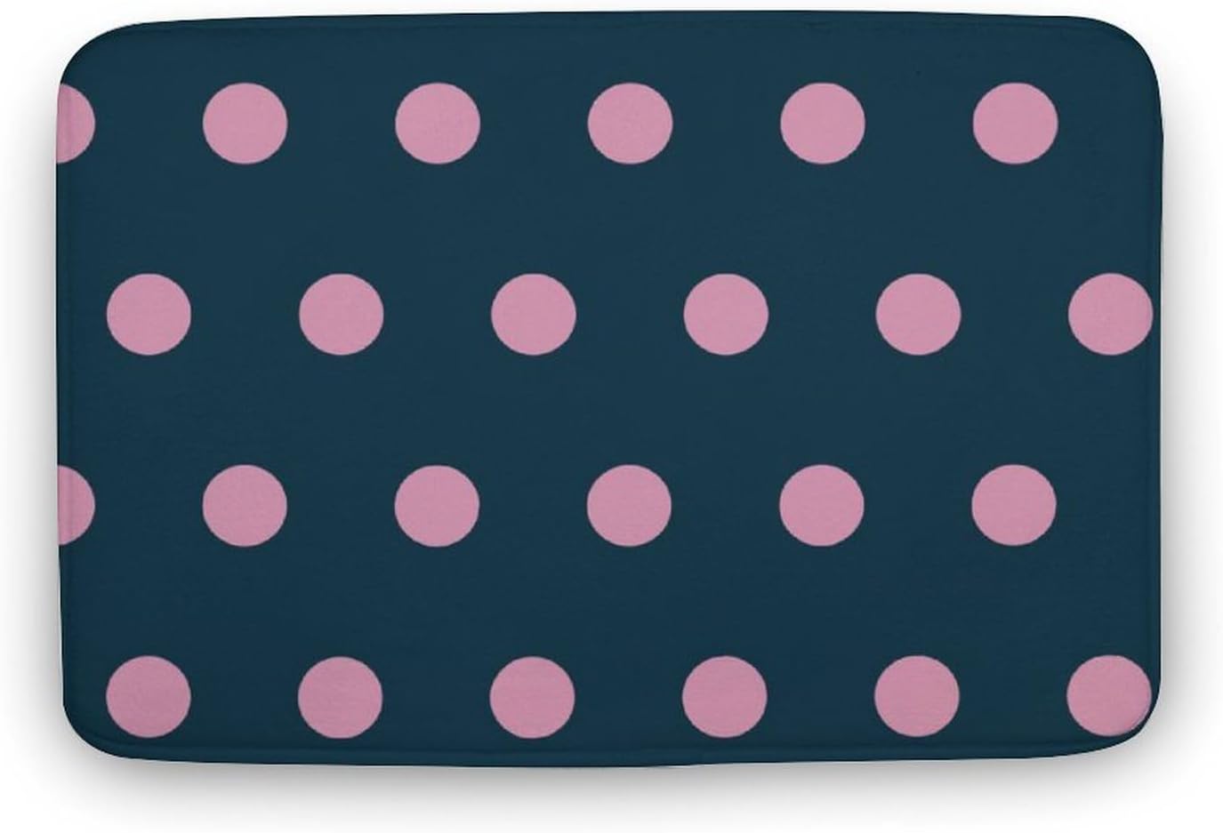 LIJUNMAIYIFU Midnight Blue Pink Bath Rug 16x24 Non Slip Door Mat