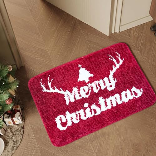 BOANKODU Christmas Bath Mat 20x32 Inches