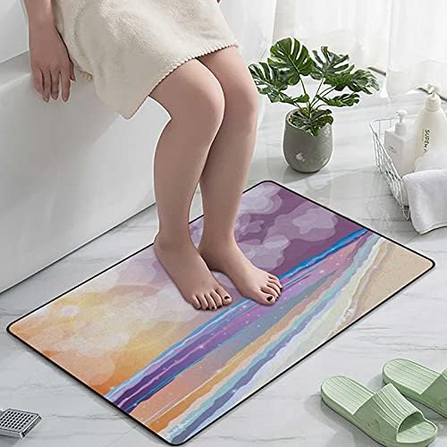 Hapuxt Velvet Bath Rug Non-Slip 236x157 Inch