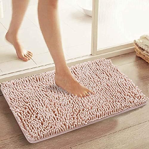 Scceatti Non Slip Bath Mat - Soft Furry Absorbent Kitchen Rug