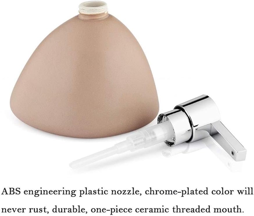 MBATKA 5-Pack Ceramic Matte Soap Dispenser for Kitchen and Bathroom