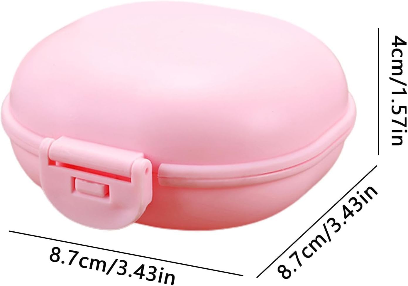 Pink Travel Soap Container - Waterproof Shampoo Bar Holder