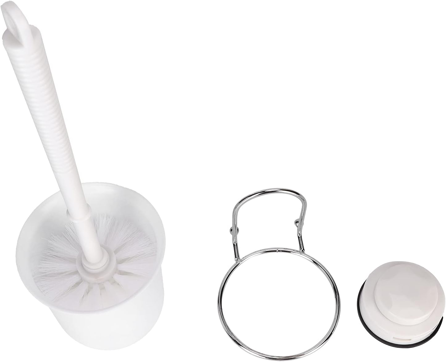 Hilitand Suction Cup Toilet Brush Set with Wall Mount Holder