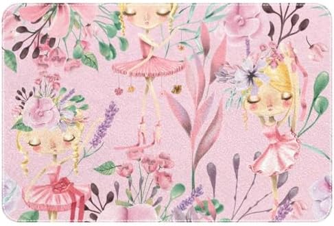 RSMYX Cute Ballet Girls Bath Rug 24x16 Non-Slip Door Mat