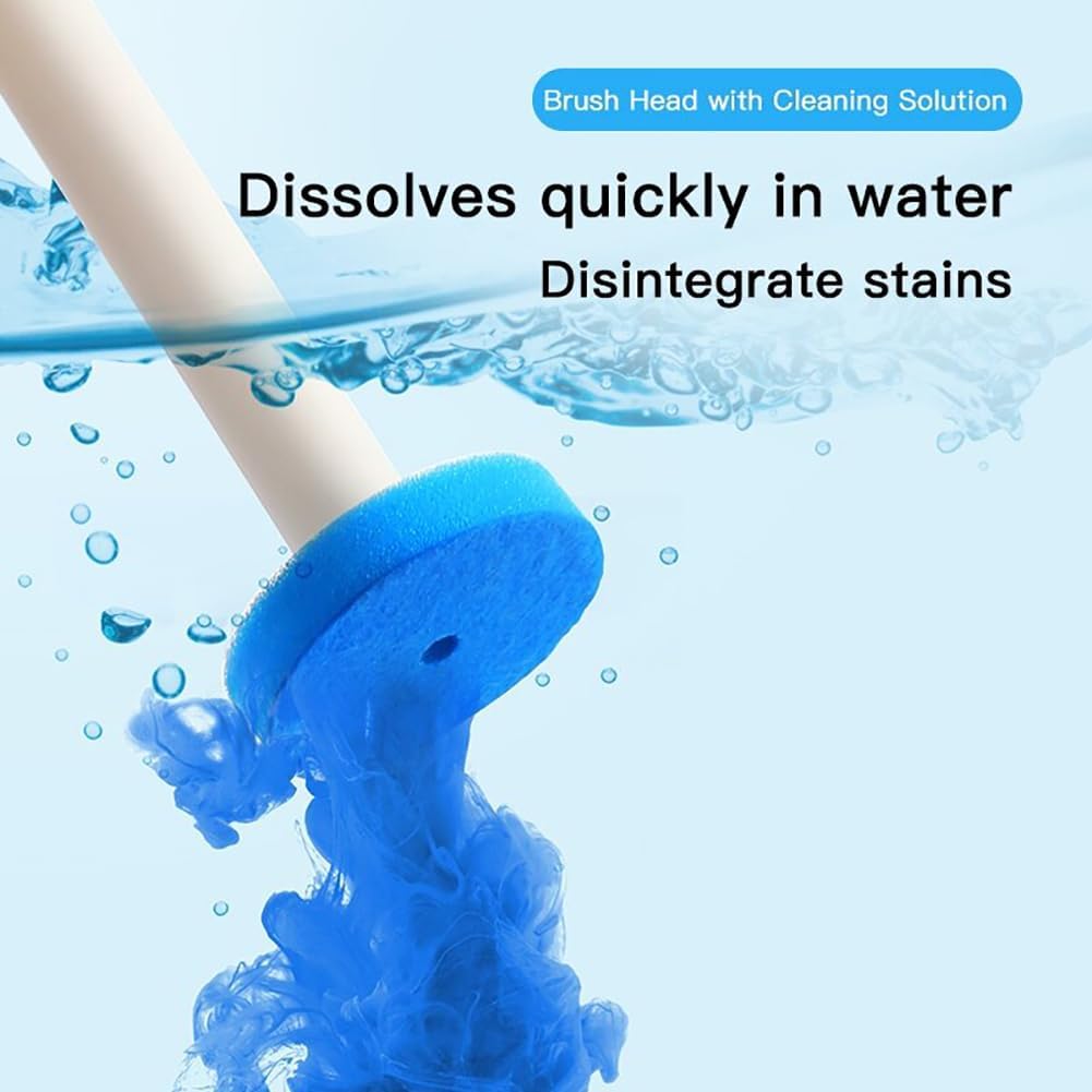WYYHAA Toilet Brush Kit with 32 Refill Heads 1