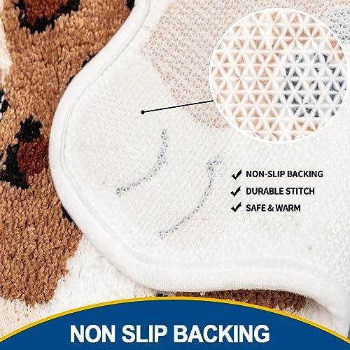 Seek4comfortable Cute Leopard Bath Rug 1
