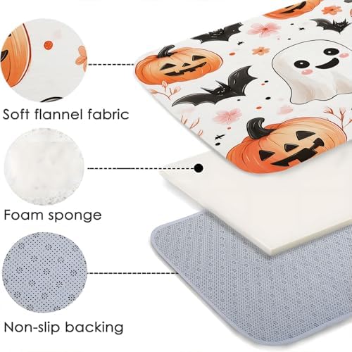 Halloween Bath Rug 16x24 Inch Non-Slip