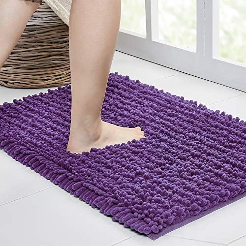 Walensee Non-Slip Bath Mat 24x17 Inch Lavender
