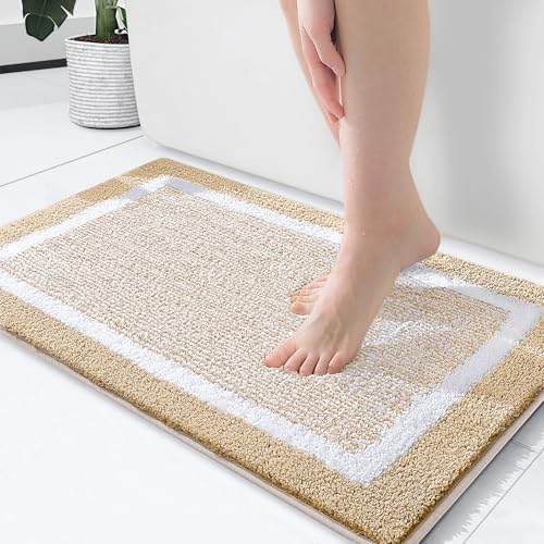 OLANLY 24x16 Bath Rug Non-Slip Quick Dry Extra Soft Absorbent