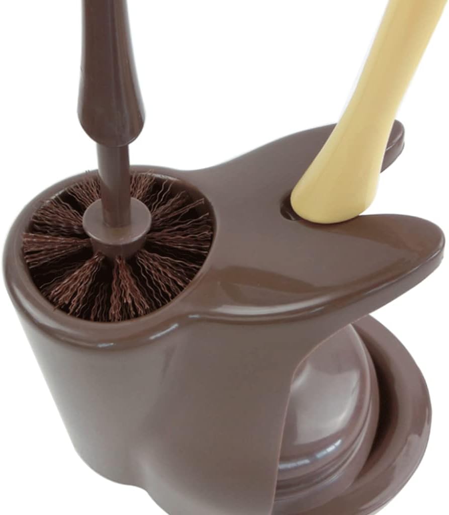 SUREK Soft Floor Toilet Brush Plunger Set