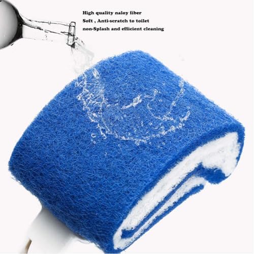 JWCE Toilet Brush 2pc Blue Scratch-Free Deep Cleaning