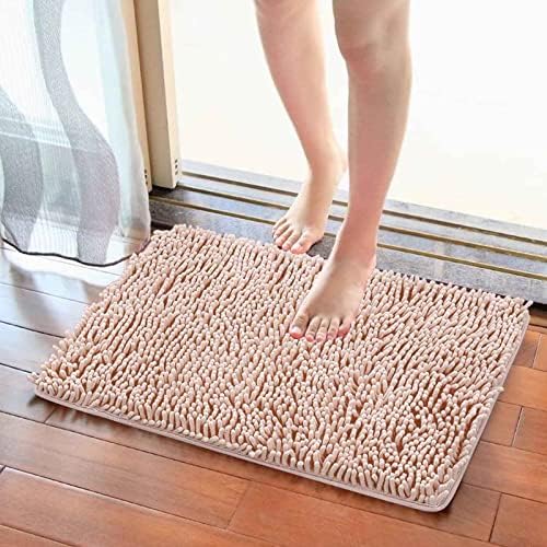 Scceatti Non Slip Bath Mat - Soft Furry Absorbent Kitchen Rug