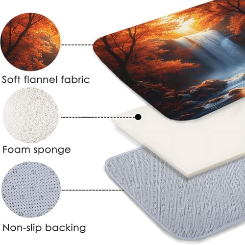 MZYZAF Autumn Waterfall Bath Mat 16x24 Inch