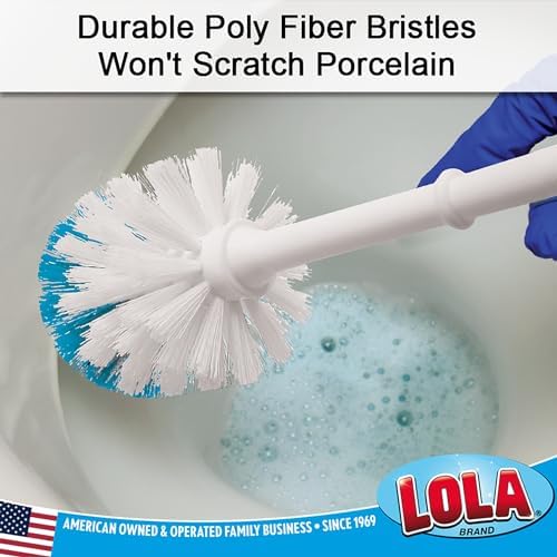 Lola Toilet Brush and Holder Set - Classic Durable Design