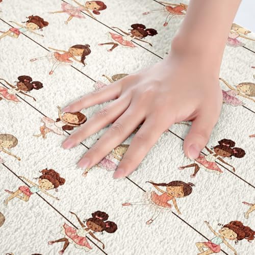 Feelyou Ballet Bath Mats 16x24 Inch Kids Decor