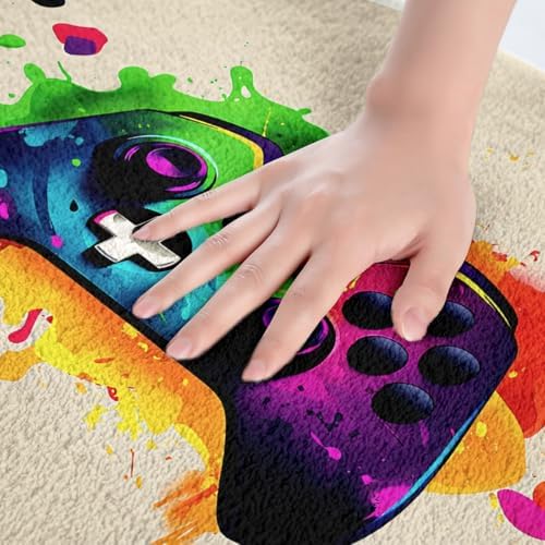 Feelyou Gamer Bath Rug 16x24 Inch Beige