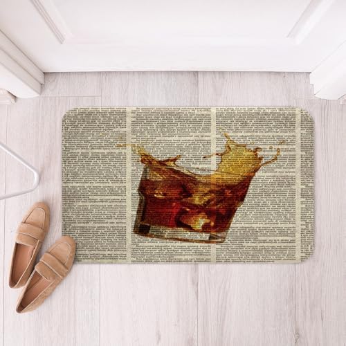 Feelyou Red Wine Glass Bath Rug 16x24
