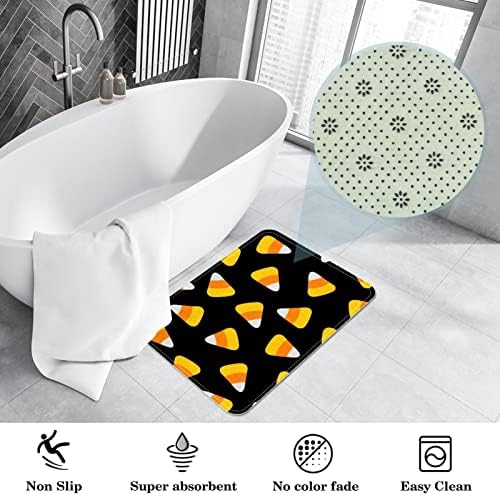 KXO Halloween Candy Corn Bath Rug 16x24 Inch