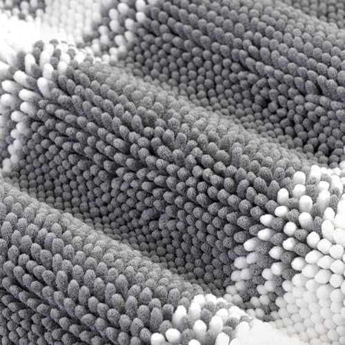 GRANNY SAYS 2 Piece Bath Rug Set Non-Slip Ultra Soft Chenille Rugs