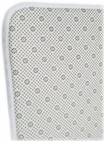 AMonamour Flannel Bath Mat with Non-Slip Bottom