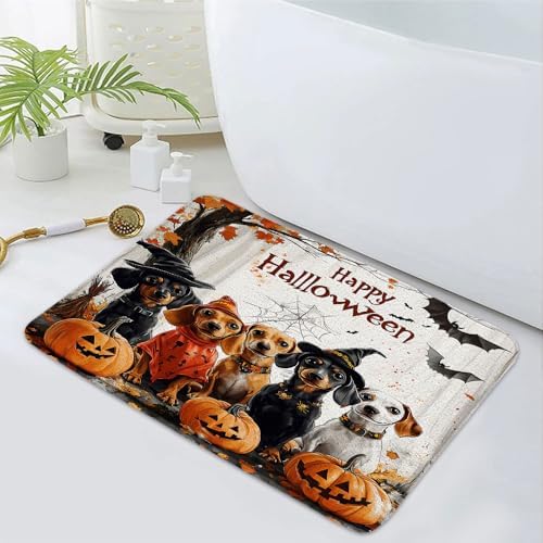 Halloween Bath Rug for Bathroom with Non-Slip Design