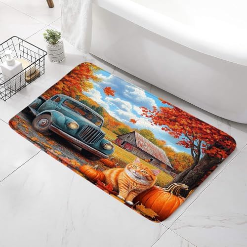 Fall Harvest Bath Mat with Non-Slip Design 1
