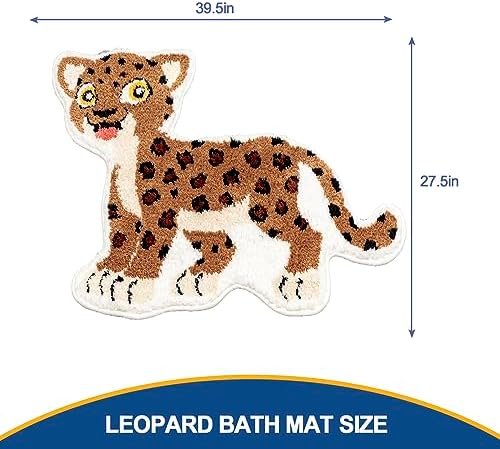 Seek4comfortable Cute Leopard Bath Rug 1