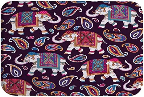 AMonamour Bath Mat with Elephant Design
