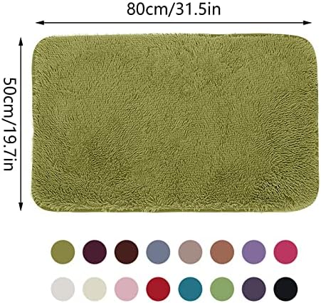 Scceatti Non-Slip Bath Mat Set 32 x 20 Purple