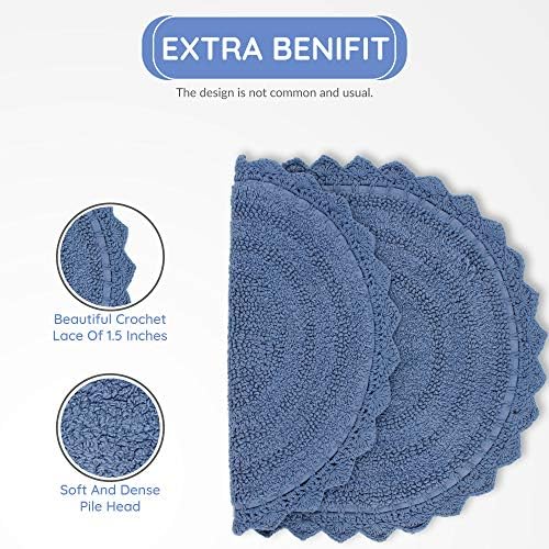 RAJRANG Reversible Bath Mat 24x17 Inches