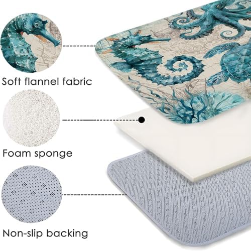 Sea Turtle Bath Mat 16x24 Inch Non-Slip 1