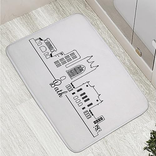 Non Slip 16x24 Inch Door Mat for Bathroom and Kitchen