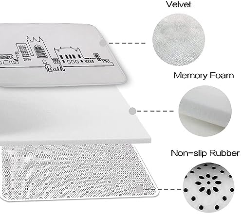 Non Slip 16x24 Inch Door Mat for Bathroom and Kitchen