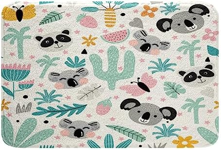 Feelyou Cartoon Koala Bath Mat 16x24 Inch