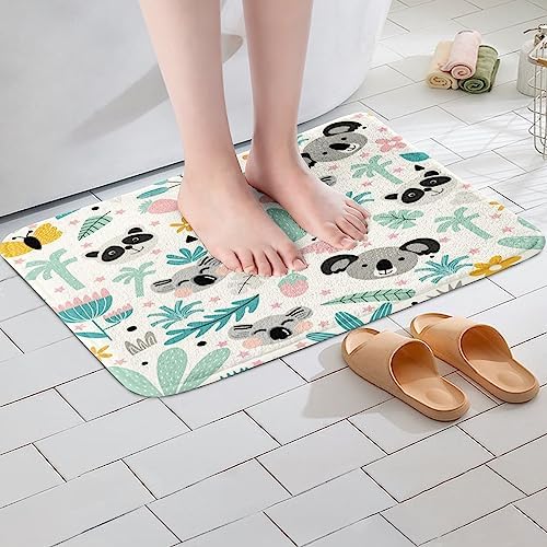 Feelyou Cartoon Koala Bath Mat 16x24 Inch