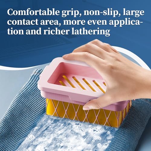 Optisake Multi-Functional Soap Holder with Elastic Mesh and Fast Draining