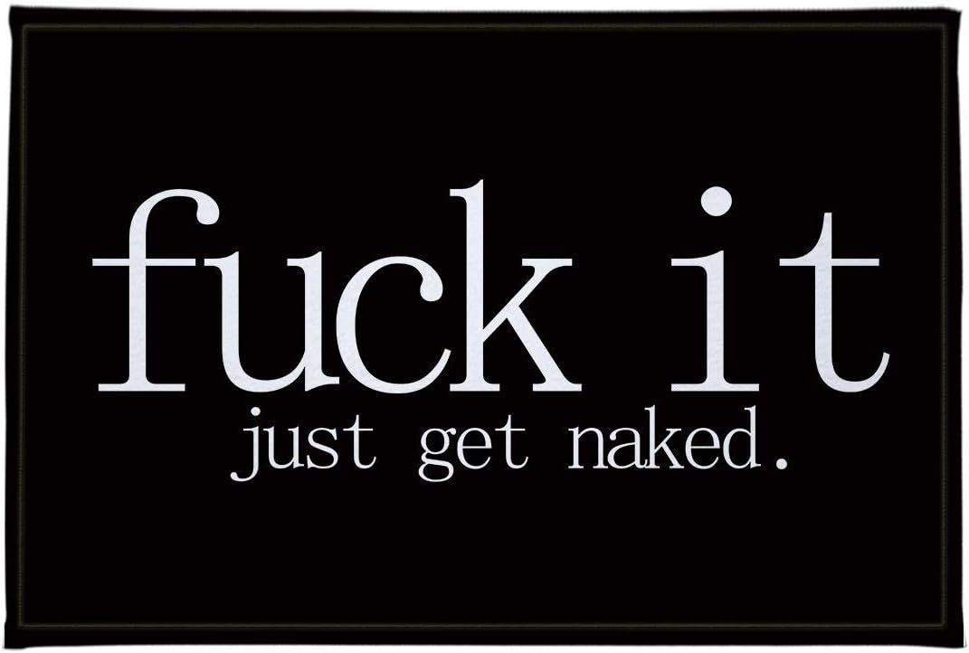 LB Get Naked Bath Rug 16x24 Inch Non-slip Memory Foam