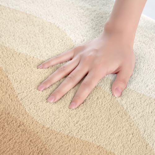 RezsoyeN Girls Bath Mat 16x24 Yellow Ombre Wave Rugs