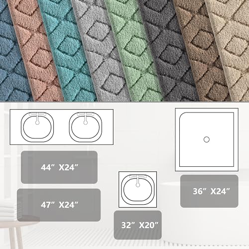 Yimobra Bath Mat 32x20 Extra Soft Fluffy Microfiber