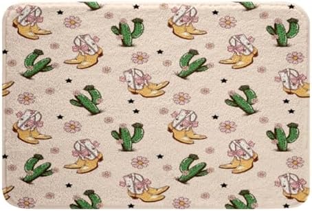 Jejeloiu Pink Western Aztec Bath Mat for Kids