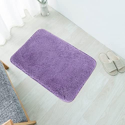 Scceatti Non-Slip Bath Mat Set 32 x 20 Purple