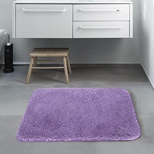 Scceatti Non-Slip Bath Mat Set 32 x 20 Purple